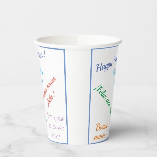 Gobelets En Papier Modern Happy nouvelle année Fête dans différentes  (Gauche)