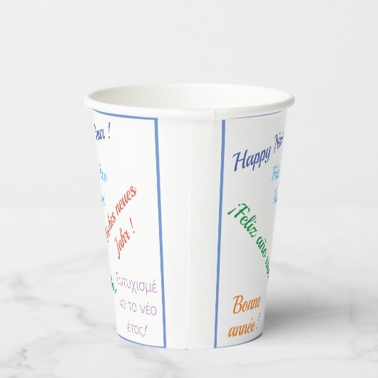 Gobelets En Papier Modern Happy nouvelle année Fête dans différentes  (Droite)