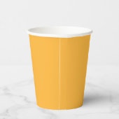 Gobelets En Papier Modern Mango Yellow Plain Solid Color (Droite)