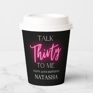 Gobelets En Papier Modern Talk 30 To Me 30e fête d'anniversaire Perso