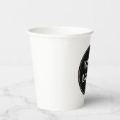 Gobelets En Papier Moderne, élégant, élégant et personnalisable (Droite)