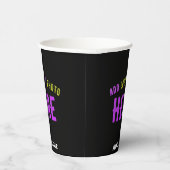 GOBELETS EN PAPIER MODERNE ET MODERNE PERSONNALISABLE NOIR VÉRIFIÉ (Droite)