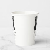 Gobelets En Papier Moderne heureux 40e anniversaire ajouter nom date  (Gauche)