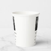 Gobelets En Papier Moderne heureux 40e anniversaire ajouter nom date  (Droite)