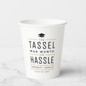 Gobelets En Papier Moderne le goût valait la peine Graduation (Recto)