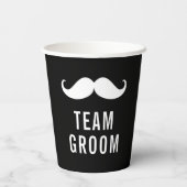 Gobelets En Papier Moderne minimaliste Gros Gras Black Bachelor Party (Verso)