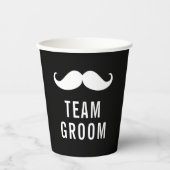 Gobelets En Papier Moderne minimaliste Gros Gras Black Bachelor Party (Recto)