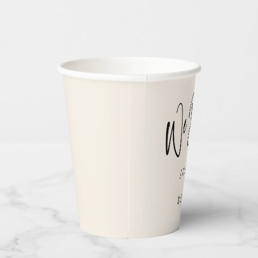 Gobelets En Papier Moderne Nous Faisons Élégant Personnalisé Mariage  (Droite)