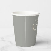 Gobelets En Papier Moderne Nous Faisons Un Mariage Personnalisé Éléga (Droite)