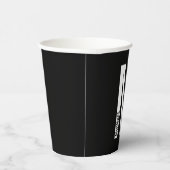 Gobelets En Papier Moderne Personnalisé Gras Monogramme et papier de  (Droite)