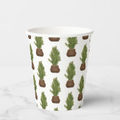 Gobelets En Papier Moderne Russe Aquarelle Noël Arbre de Noël (Recto)