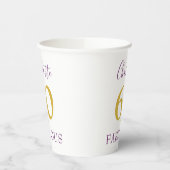 Gobelets En Papier Moderne Simple 60e fête d'anniversaire Personnalis (Gauche)