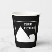 Gobelets En Papier Moderne simple Créez votre propre image Mariage (Recto)