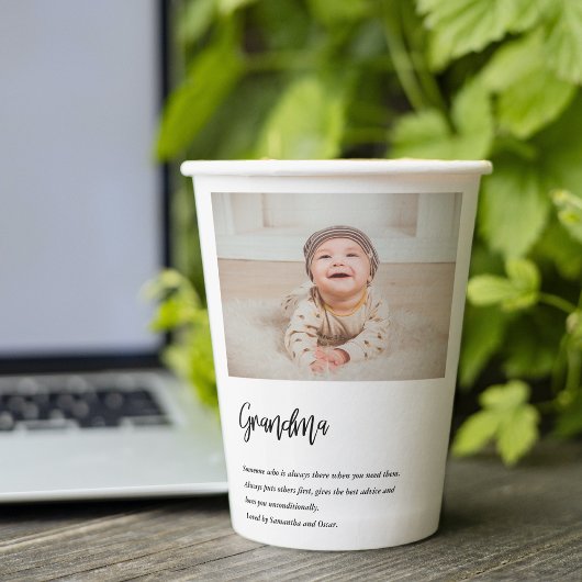 Gobelets En Papier Moderne Simple Meilleure grand-mère toujours Meill