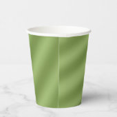 Gobelets En Papier Moderne Simply Solid Vert dégradé motif vague (Droite)