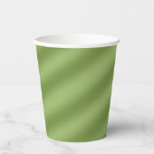 Gobelets En Papier Moderne Simply Solid Vert dégradé motif vague (Recto)
