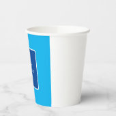 Gobelets En Papier Moderne tendance Élégant Bleu Simple Simple Ajoute (Gauche)