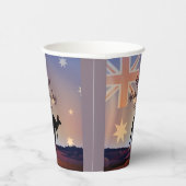 Gobelets En Papier Modifier le drapeau texte Kangaroo Australia Day (Droite)