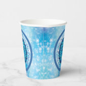 Gobelets En Papier Modifier le texte correspondant Diwali bleu (Droite)