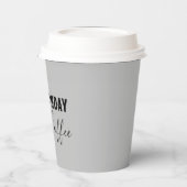 Gobelets En Papier Moins Lundi, Plus De Café (Gauche)