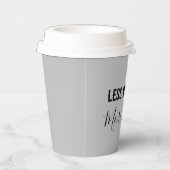 Gobelets En Papier Moins Lundi, Plus De Café (Droite)