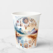 Gobelets En Papier Mois du patrimoine amérindien (Recto)