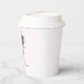 Gobelets En Papier Mom Custom Name & Photo | Paper Cups (Gauche)