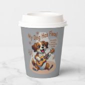 Gobelets En Papier Mon Chien A Fleas Ukulele Tuning Chanson (Verso)