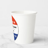 Gobelets En Papier Mon numéro d'élection 2024 (Gauche)