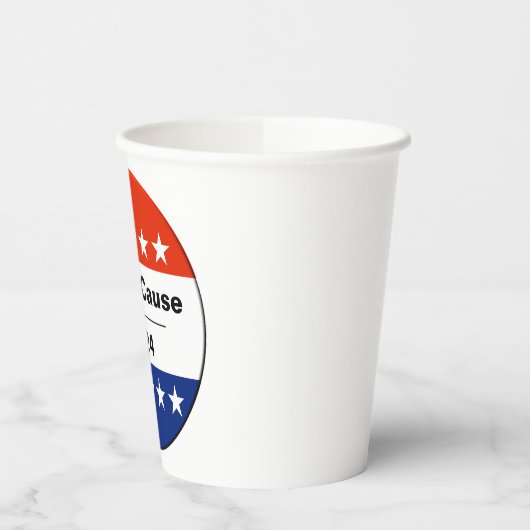 Gobelets En Papier Mon numéro d'élection 2024 (Gauche)