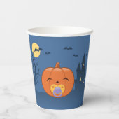 Gobelets En Papier Mon premier Citrouille de pacificateur Halloween (Verso)