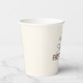 Gobelets En Papier Mon premier Rodéo Anniversaire Personnalisé Neutre (Droite)