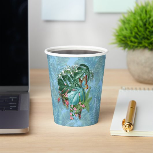 Gobelets En Papier Monde d'Imaginaires lunaires avec une saveur tropi (Insitu)