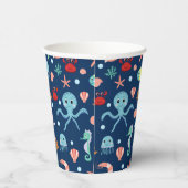 Gobelets En Papier Monde marin (Droite)