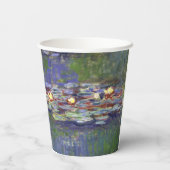 Gobelets En Papier Monet Water Lilies Chef-d'oeuvre Peinture (Verso)