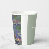 Gobelets En Papier Monet Water Lilies Chef-d'oeuvre Peinture (Gauche)