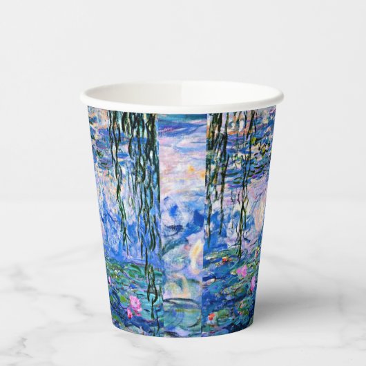 Gobelets En Papier Monet's Water Lilies Mix and Match (Gauche)