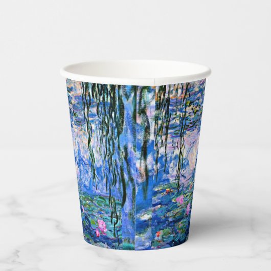 Gobelets En Papier Monet's Water Lilies Mix and Match (Droite)