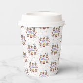Gobelets En Papier Monkey Cupcake Happy Birthday Paper Cup  (Verso)