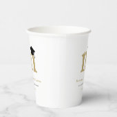 Gobelets En Papier Monogramme classique simple Fête de graduation mod (Droite)