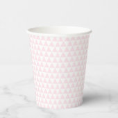 Gobelets En Papier Monogramme élégant Motif rose moderne personnalisé (Droite)