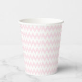 Gobelets En Papier Monogramme élégant Motif rose personnalisé moderne (Droite)