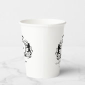 Gobelets En Papier Monogramme, logo, emblème & lion mariage Coupe en  (Droite)