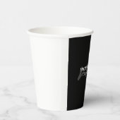 Gobelets En Papier Monogramme moderne tendance initial professionnel  (Droite)