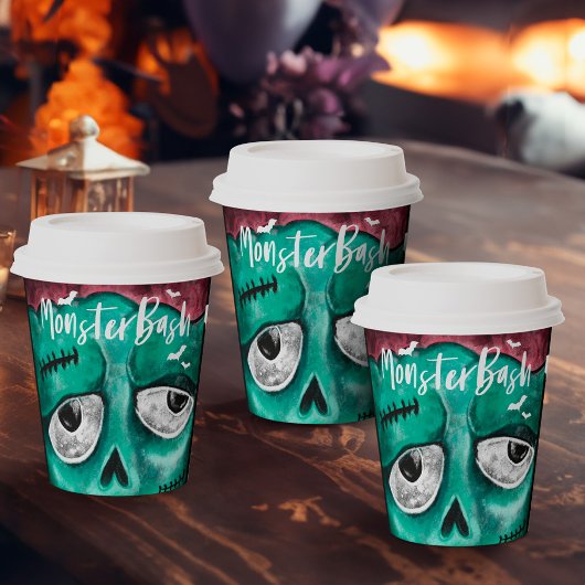Gobelets En Papier Monster Bash Fun Zombie Vampire Halloween Party