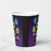 Gobelets En Papier Monster Dance Party | Anniversaire d'Halloween (Droite)