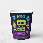 Gobelets En Papier Monster Dance Party | Anniversaire d'Halloween (Recto)