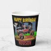 Gobelets En Papier Monster Jam - Anniversaire Zombie (Recto)