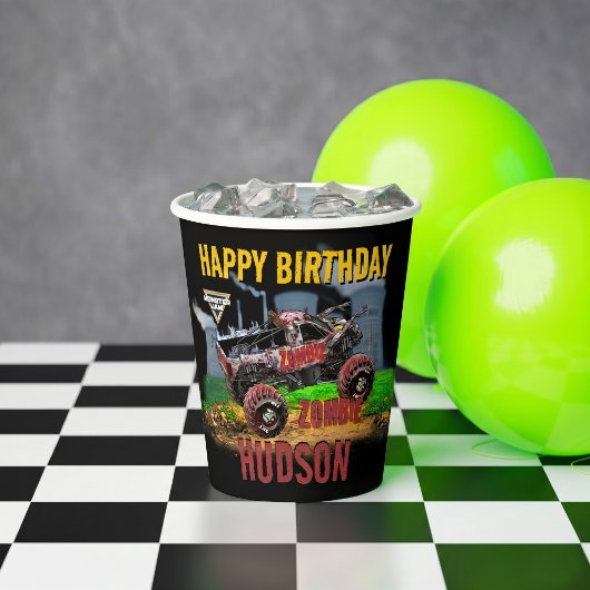 Gobelets En Papier Monster Jam - Anniversaire Zombie