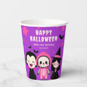 Gobelets En Papier Monster Mash Kids Halloween fête d'anniversaire vi (Verso)